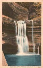 Watkins Glen, New York, NY, Curtain Cascade, 1953 Vintage Postcard b9610 picture