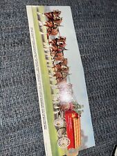 1940's 1950's Budweiser Anheuser Bush Clydsdale Horses Postcard  Vtg picture