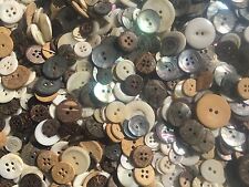 1000 pc MIXED LOT Real Shell & Coconut Buttons All SIZES picture