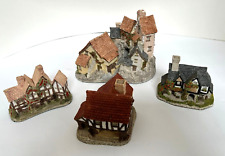 David Winter Cottages Lot of 4~ Brookside Hogs Head Market Apothecary No Box/COA picture