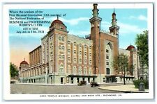c1920's Acca Temple Mosque Building Laurel & Main St. Richmond Virginia Postcard picture
