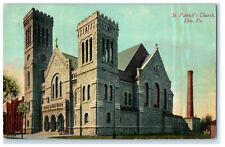 c1910's View Of St. Patrick's Church Erie Pennsylvania PA Antique Postcard picture
