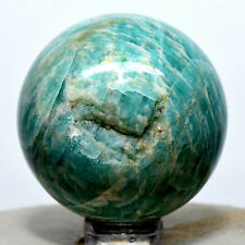 42mm Blue Amazonite Sphere Sparkling Natural Crystal Feldspar Mineral Ball India picture