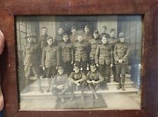 Vintage WWI B&W Photograph AEF Unit Group Photo Doughboy 1918 picture