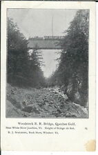 AZ-039 VT,  Quechee Gulf Woodstock R.R. Bridge 1901-1907 Undivided Back Postcard picture