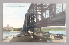 Government Bridge Postcard *  Davenport, Iowa  Unposted  c1907-1914 picture