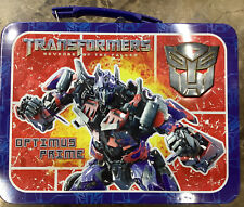 2009 Transformers Revenge Of The Fallen Optimus Prime Hasbro Metal Lunch Box picture