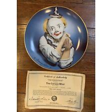 Carson Mint Signed The White Face Clown, Big Top series 1981 Number 1345 Circus picture