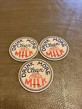 Lot of 3 Milk Caps Drink More Milk  picture