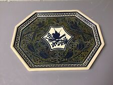 VINTAGE LOT OF 3 INLAID SERVING TRAYS FROM OLD MEXICO CITY 2 LARGE 1 SMALL BEAUT picture