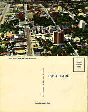 Columbia SC aerial view Business Section linen unused picture