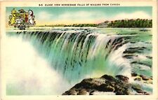 Vintage Postcard- Close View Horseshoe Falls of Niagara, Canada Early 1900s picture