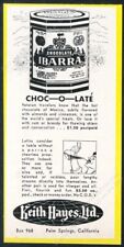 1959 Chocolate Ibarra hot chocolate vintage print ad picture