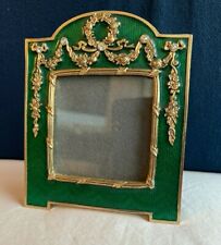 Terragrafics Empire French Green Enamel Bows Swags Picture Frame Faberge Design picture