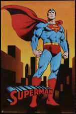 RARE NEW UNUSED SUPERMAN Poster 1982 Vintage DC Comics 34” X 23” picture