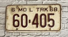 1968 Missouri Truck License Plate # 60-405 picture