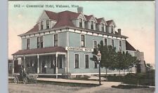 COMMERCIAL HOTEL wabasso mn original antique postcard minnesota history picture