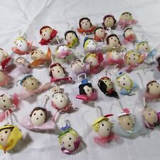 Lot Handmade Painted Egg Heads Ladies Hat Parade Hanging Ornaments Easter picture