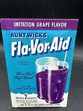 Sealed Vintage Fla-Vor-Aid Packet AUNT WICKS GRAPE FLAVOR 3/8oz 10.631gm kool picture