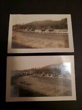 2 Original Vintage 3x5 1910s Photos - HORSERACING RACETRACK - SARATOGA NEW YORK picture