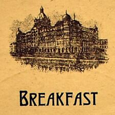 1934 The Taj Mahal Hotel Restaurant Breakfast Menu Martell's Brandy Bombay India picture