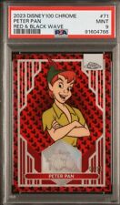 2023 Topps Chrome Disney 100 - Peter pan - Red And Black Wave /28 - PSA 9 picture