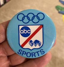 RARE ABC OLYMPIC SPORTS VINTAGE PINBACK BUTTON picture