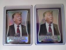 2020 Leaf Metal political edition Donald Trump Black #4/10 and Purple #1/20 mint picture