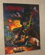 VINTAGE 1983 STAR WARS RETURN OF THE JEDI HI-C COCA COLA 18x22 POSTER 2 SIDED picture