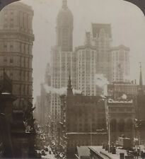 Singer Building & City Investing New York City NY Underwood Stereoview c1900 picture