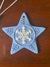 Wedgwood Annual Jasperware Ornament 2003.  Snowflake Star - With Box picture