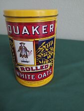 Quaker Rolled White Oats Tin Limited Edition 1984 (1896 Label Replica) picture