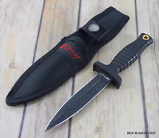 6.75 INCH MTECH FIXED BLADE BOOT KNIFE DOUBLE EDGE WITH NYLON SHEATH  picture
