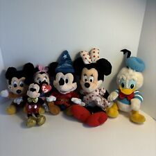 Large Lot of Stuffed Disney Mickey &Minnie Donald Duck Six Plush picture