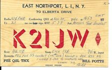 QSL 1960 East Northport   NY  radio card picture