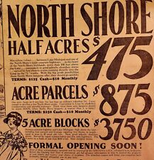 2 full page ads CHICAGO, NORTH SHORE, REAL ESTATE, huge ads 1928, see pix  size picture