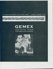 1951 Gemex Fine Watch Bands Beauty For Wrist Stylish Woman Vintage Print Ad SP8 picture