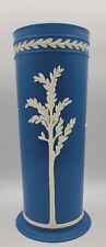 Vintage Fesco Plastic Decorative Vase Mayfair Blue Retro Wedgwood LOOK-ALIKE picture
