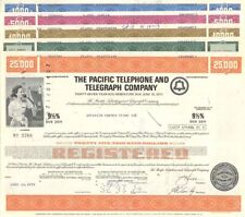 Pacific Telephone and Telegraph Co - 1970's dated Collection of 5 Bonds - Known  picture
