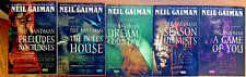 NEIL GAIMAN - THE SANDMAN - VOLUMES - 1- 5 - GRAPHIC NOVELS - 5 BOOK LOT picture