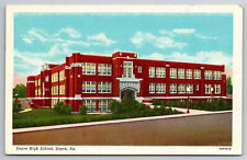 Vintage Postcard PA Sayre High School -4978 picture