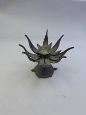 Antique Old Used Candle Holder Candlestick Bronze Arab Rose Handmade Home Decor picture
