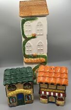 Cooks Club Tall Ceramic Pasta House 11.5” with Salt & Pepper or Spice Shakers picture
