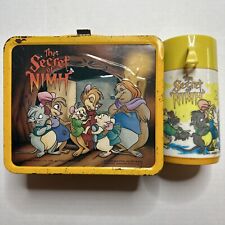 Vintage The Secret of Nimh Metal Lunchbox with Thermos Aladdin picture