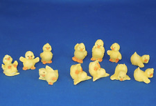 Lot of 12 Tiny Resin Baby Chick Figurines for Easter Holiday picture