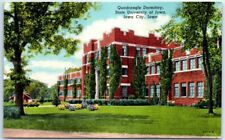 Postcard - State University of Iowa, Quadrangle Dormitory - Iowa City, Iowa picture