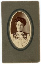 CIRCA 1870'S CDV Beautiful Woman Wearing Stunning Lace Victorian Dress picture