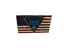 Massachusetts State Police Lapel Pin, New,Trooper Tested picture