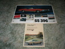 1968  Chevelle SS 396 Muscle Car Ads Super Sport ( Lot of 2 ) 10 x 13