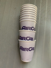 Vintage 1980's Air Cal Airlines Styrofoam Cups- Lot of 10 picture